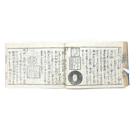 Edo-Period Manpō Zensho 印譜 — Japanese Seal & Signature Manual (c.1840–1860) | Original Woodblock-Printed Inpu Book - B139