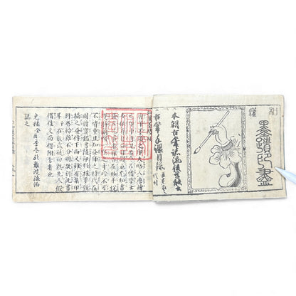 Edo–Meiji Japanese Seal Manual 印譜 — Woodblock-Printed Hanko & Tensho Reference Book (Antique) - B140