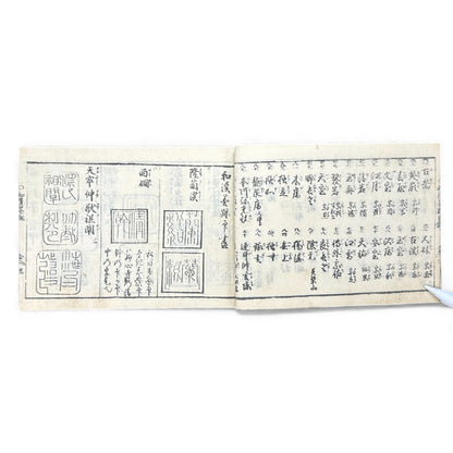 Edo–Meiji Japanese Seal Manual 印譜 — Woodblock-Printed Hanko & Tensho Reference Book (Antique) - B140