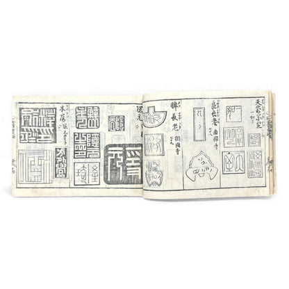 Edo–Meiji Japanese Seal Manual 印譜 — Woodblock-Printed Hanko & Tensho Reference Book (Antique) - B140