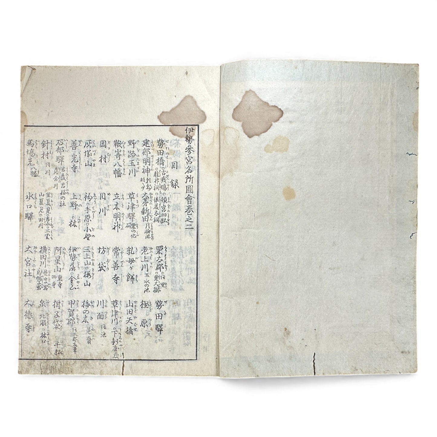 Edo–Meiji Woodblock Book – Ise Sangū Meisho Zue (伊勢参宮名所図会) – Illustrated Famous Places of the Ise Pilgrimage – Volume 2 - B145
