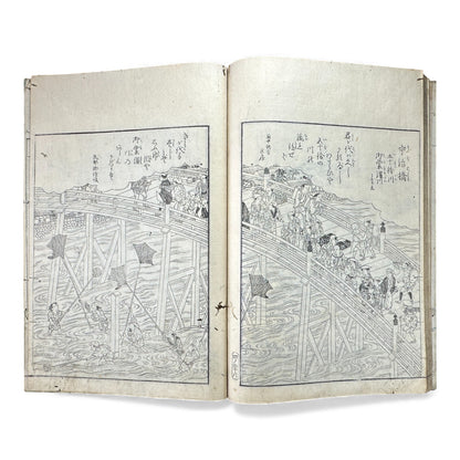 Edo–Meiji Woodblock Book – Ise Sangū Meisho Zue (伊勢参宮名所図会) – Illustrated Famous Places of the Ise Pilgrimage – Volume 4 - B147