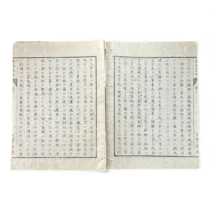Meiji-Era Japanese Geography Book – Illustrated Maps & World Descriptions – Antique 19th Century Textbook - B154