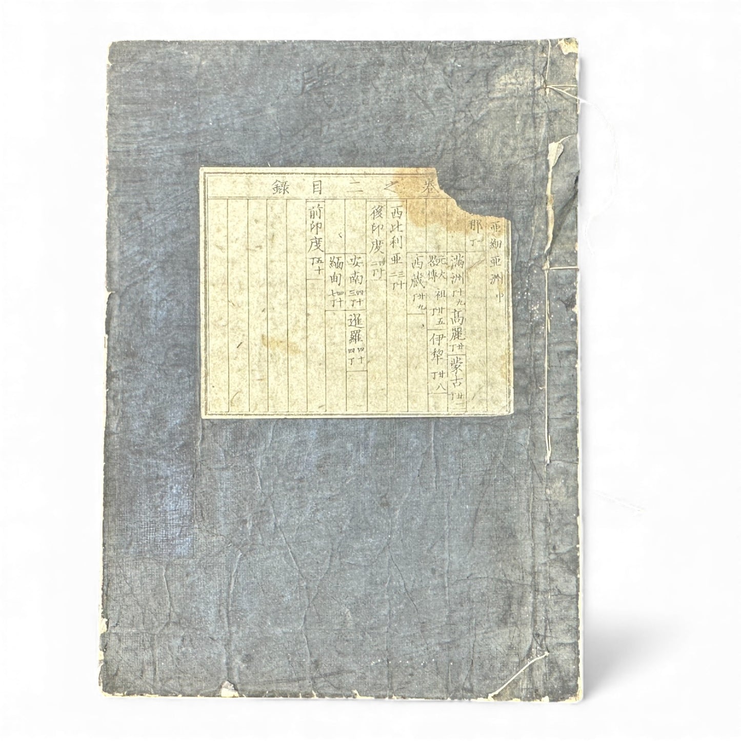 Meiji “Yochi Shiryaku” Volume 2 – 1870s Japanese World Geography Book with Maps & Ethnographic Illustrations -B155