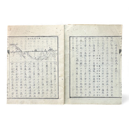 Yochi Shiryaku Volume 1 (1887) – Meiji Geography & Astronomy Textbook – World Maps & Diagrams - B156
