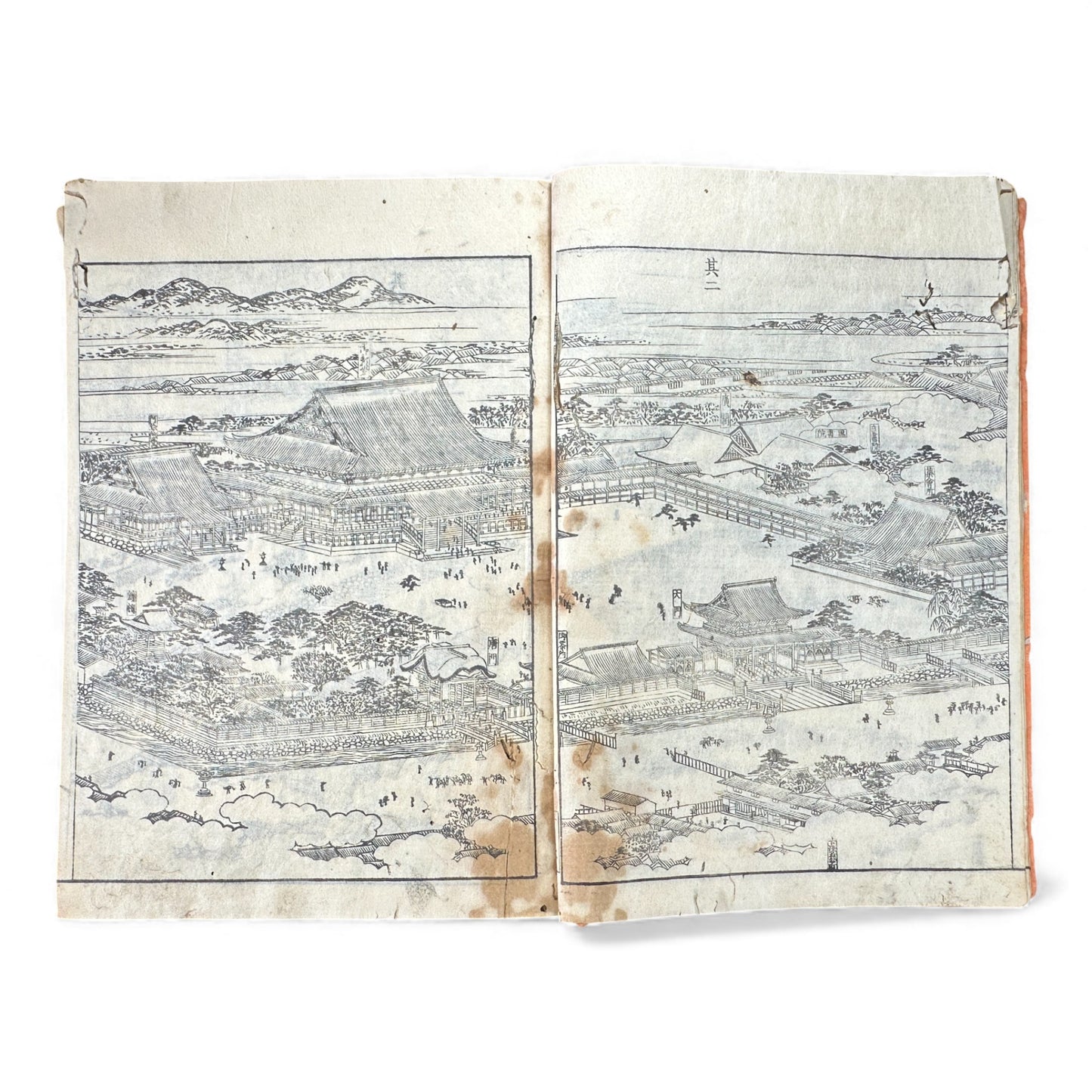 Nijūshihai Junpai Zue – Volume 1 Meiji Woodblock Book – 二十四輩順拝図会 巻— 越中越後 – Illustrated Buddhist Pilgrimage Guide (c.19th Century) - B157