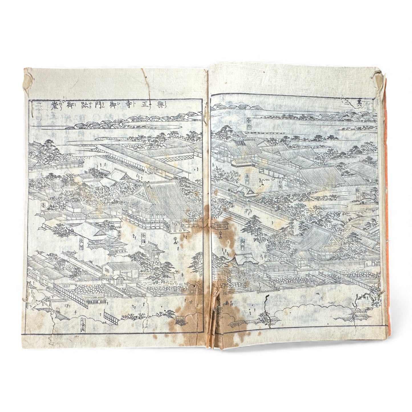 Nijūshihai Junpai Zue – Volume 1 Meiji Woodblock Book – 二十四輩順拝図会 巻— 越中越後 – Illustrated Buddhist Pilgrimage Guide (c.19th Century) - B157