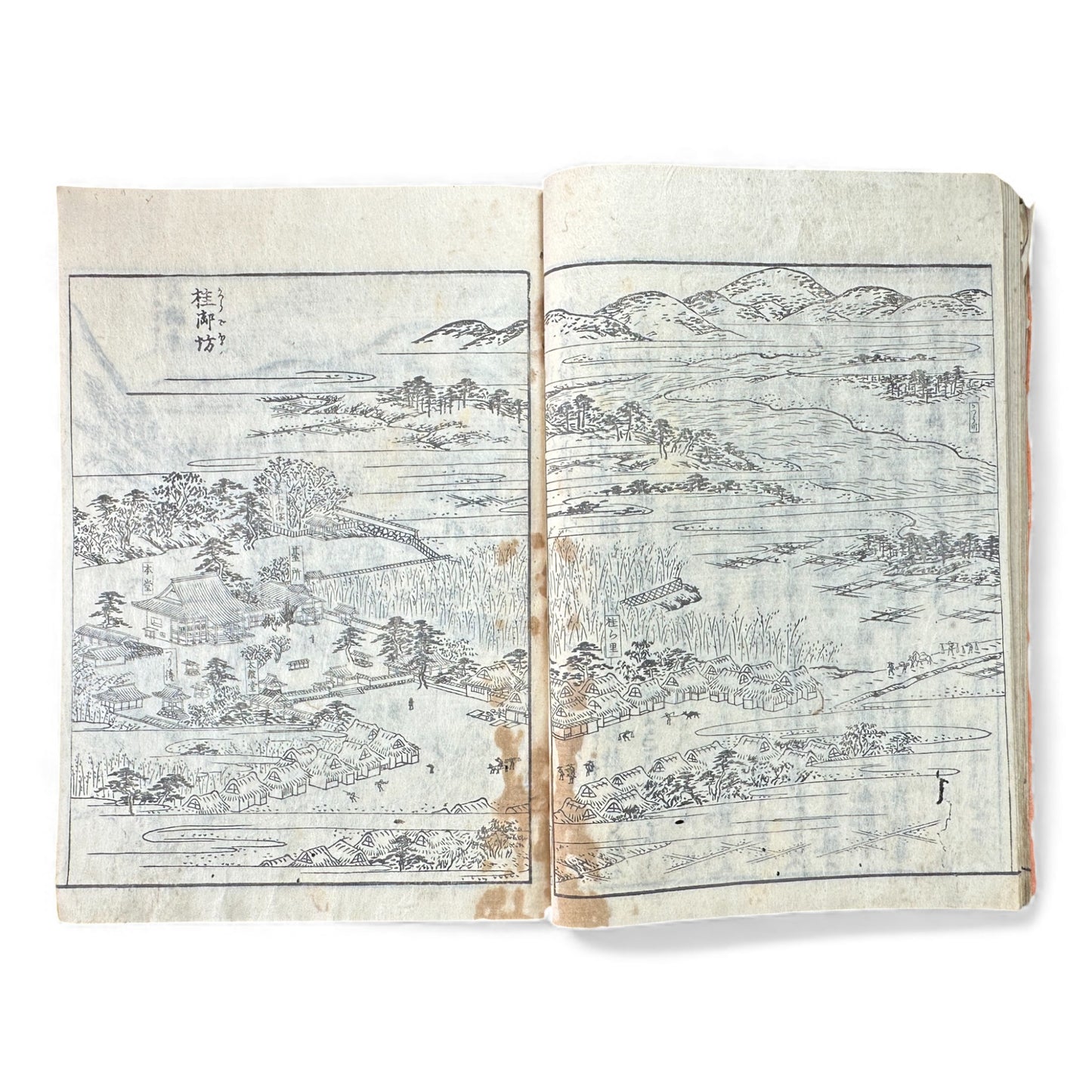 Nijūshihai Junpai Zue – Volume 1 Meiji Woodblock Book – 二十四輩順拝図会 巻— 越中越後 – Illustrated Buddhist Pilgrimage Guide (c.19th Century) - B157