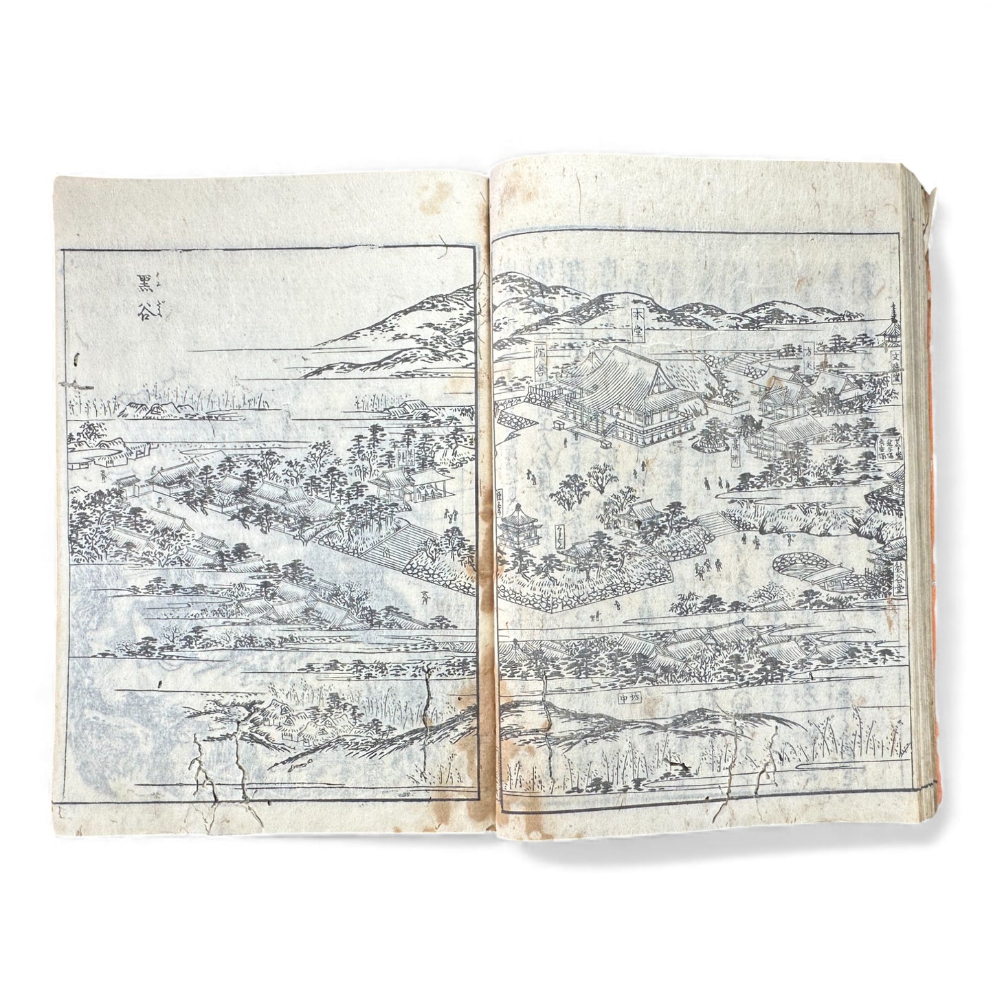 Nijūshihai Junpai Zue – Volume 1 Meiji Woodblock Book – 二十四輩順拝図会 巻— 越中越後 – Illustrated Buddhist Pilgrimage Guide (c.19th Century) - B157