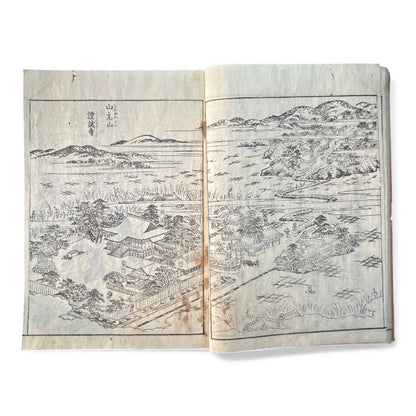 Nijūshihai Junpai Zue – Volume 2 Meiji Woodblock Book – 二十四輩順拝図会 巻二 越前加賀 – Illustrated Buddhist Pilgrimage Guide (c.19th Century) - B158