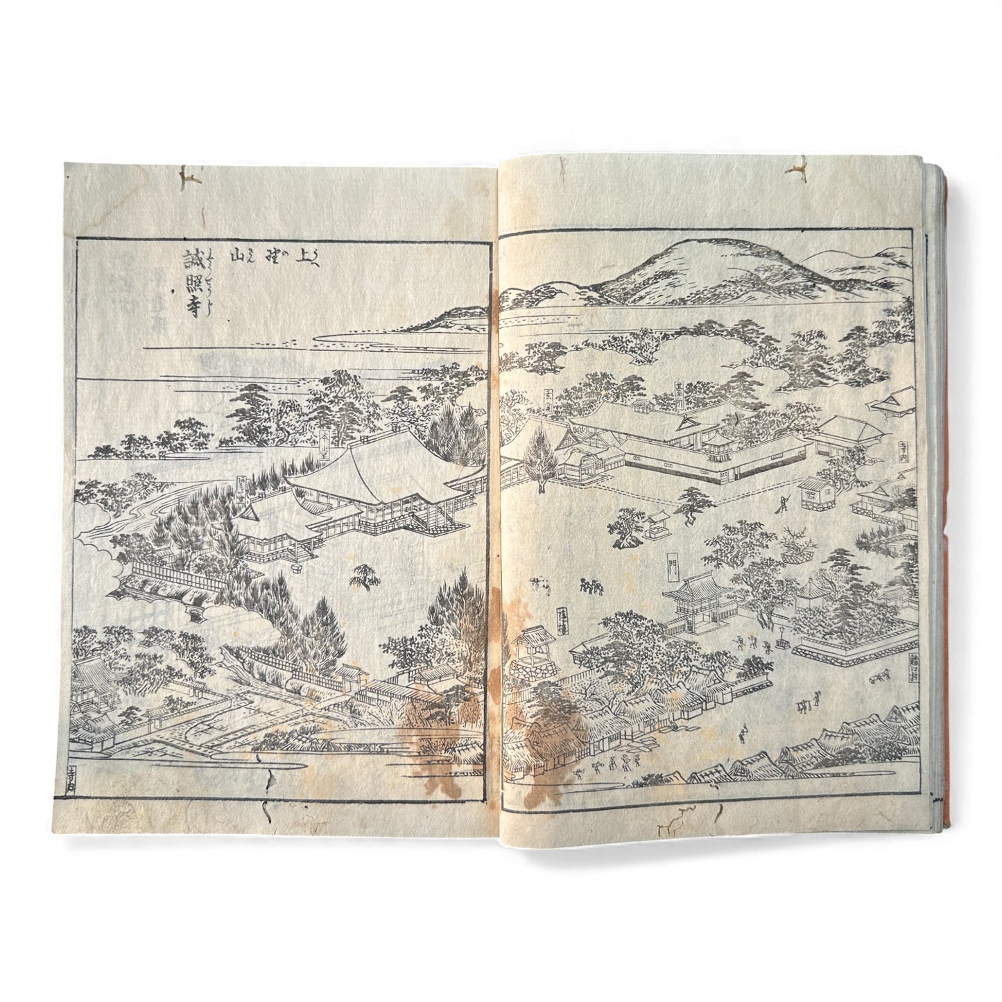 Nijūshihai Junpai Zue – Volume 2 Meiji Woodblock Book – 二十四輩順拝図会 巻二 越前加賀 – Illustrated Buddhist Pilgrimage Guide (c.19th Century) - B158