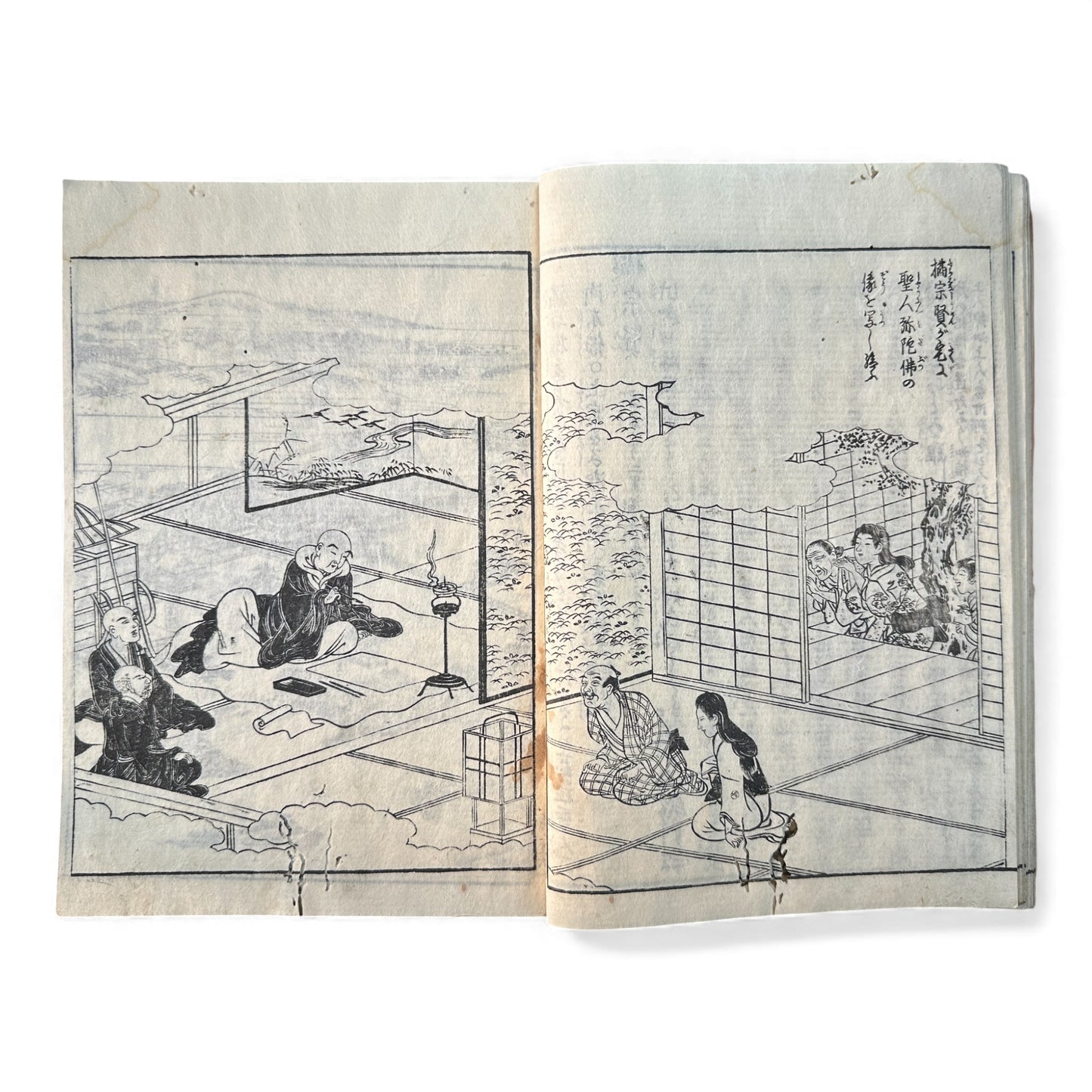 Nijūshihai Junpai Zue – Volume 2 Meiji Woodblock Book – 二十四輩順拝図会 巻二 越前加賀 – Illustrated Buddhist Pilgrimage Guide (c.19th Century) - B158