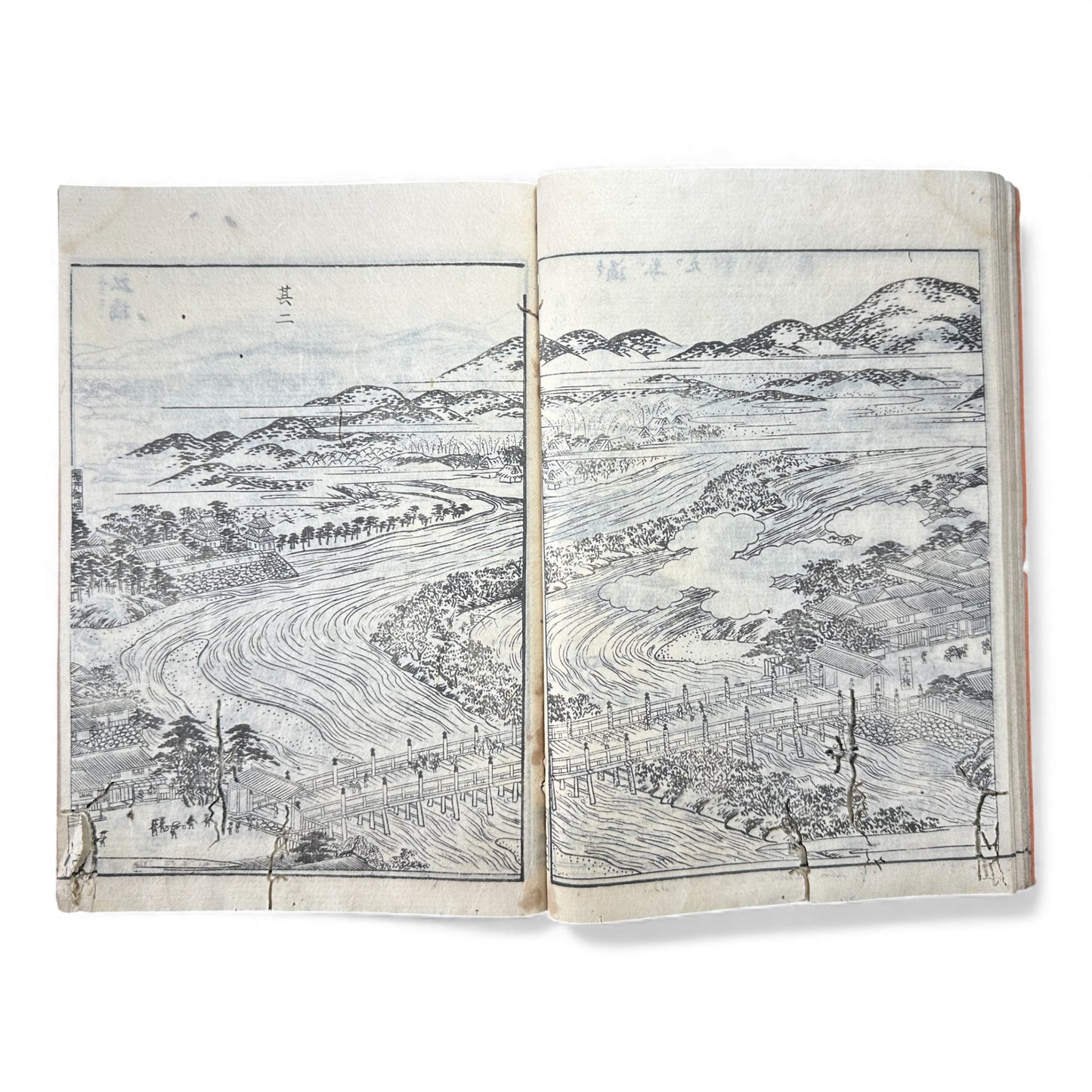 Nijūshihai Junpai Zue – Volume 2 Meiji Woodblock Book – 二十四輩順拝図会 巻二 越前加賀 – Illustrated Buddhist Pilgrimage Guide (c.19th Century) - B158
