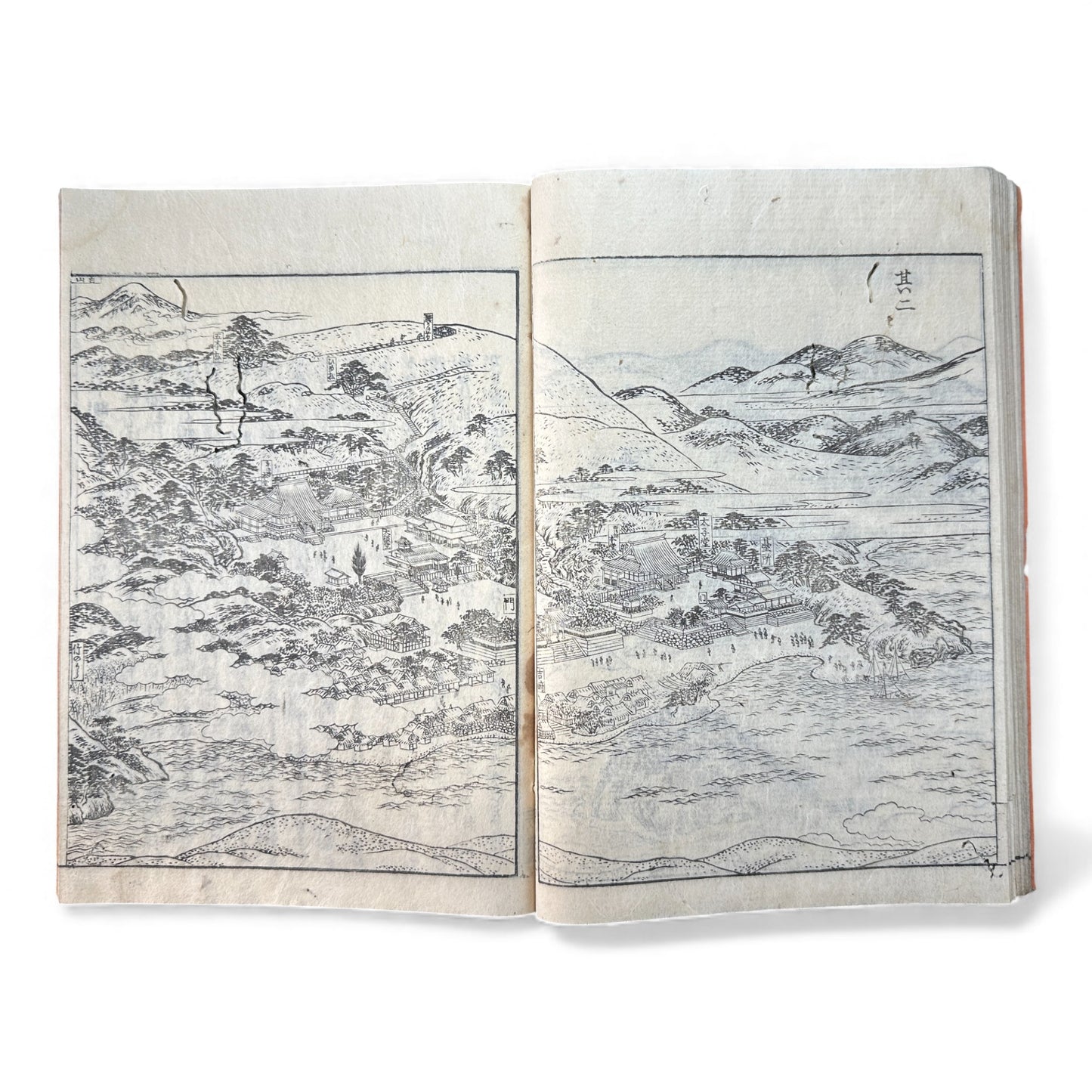 Nijūshihai Junpai Zue – Volume 2 Meiji Woodblock Book – 二十四輩順拝図会 巻二 越前加賀 – Illustrated Buddhist Pilgrimage Guide (c.19th Century) - B158