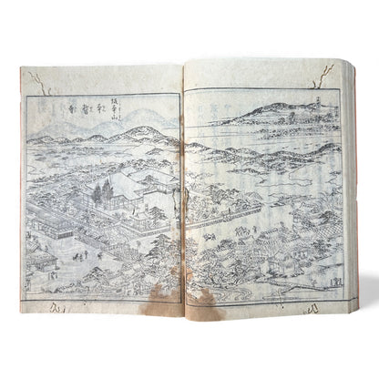 Nijūshihai Junpai Zue – Volume 2 Meiji Woodblock Book – 二十四輩順拝図会 巻二 越前加賀 – Illustrated Buddhist Pilgrimage Guide (c.19th Century) - B158