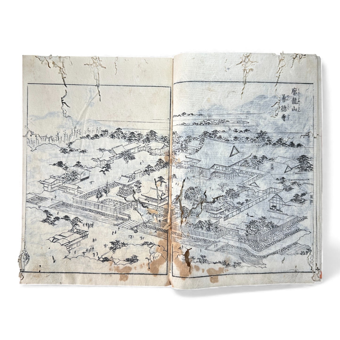 Nijūshihai Junpai Zue – Volume 3 Meiji Woodblock Book – 二十四輩順拝図会 巻三 越中越後 – Illustrated Buddhist Pilgrimage Guide (c.19th Century)- B159