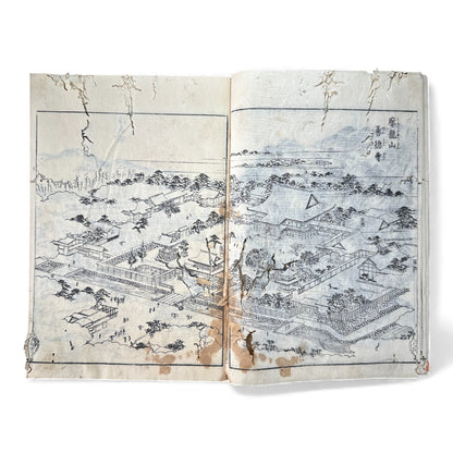 Nijūshihai Junpai Zue – Volume 3 Meiji Woodblock Book – 二十四輩順拝図会 巻三 越中越後 – Illustrated Buddhist Pilgrimage Guide (c.19th Century)- B159