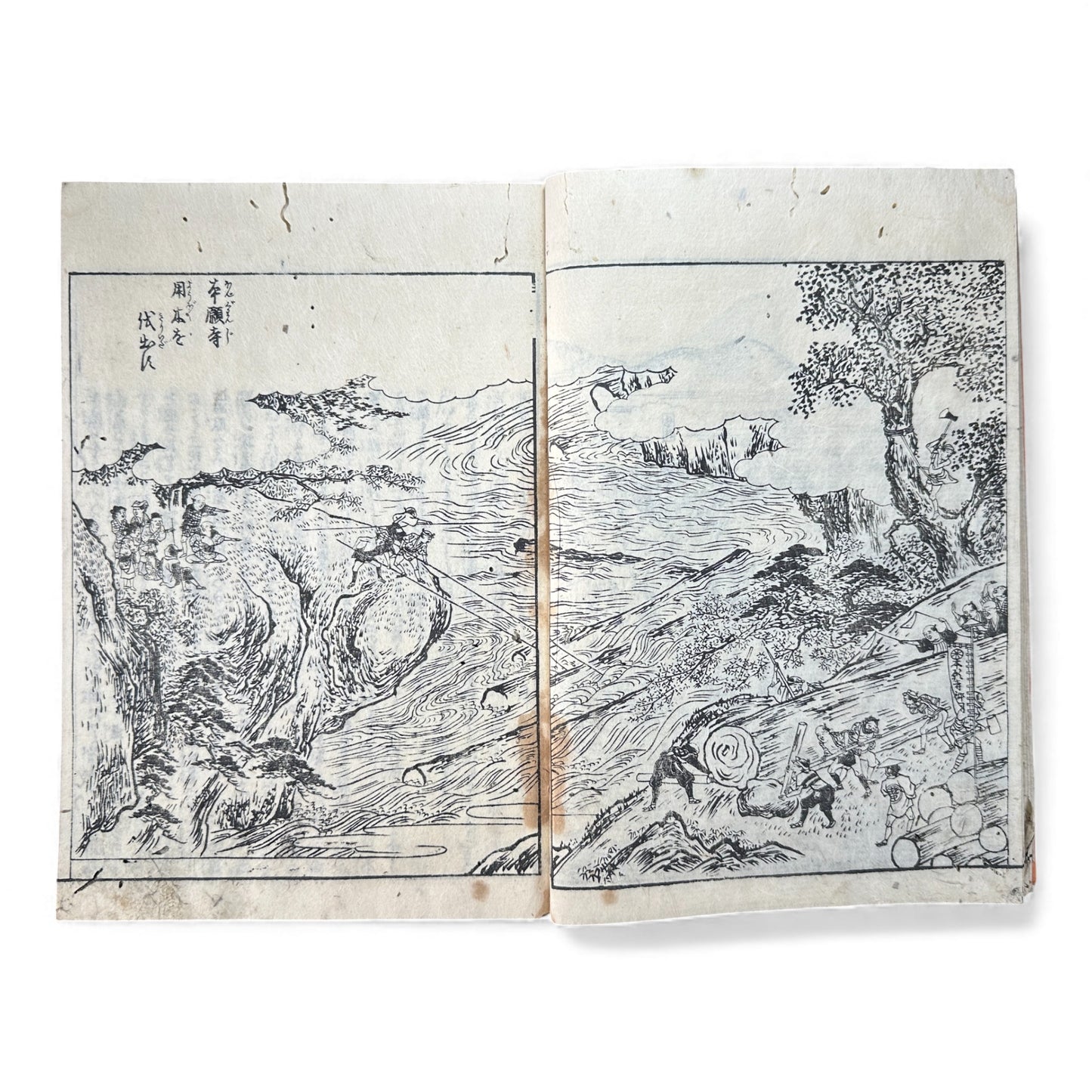 Nijūshihai Junpai Zue – Volume 3 Meiji Woodblock Book – 二十四輩順拝図会 巻三 越中越後 – Illustrated Buddhist Pilgrimage Guide (c.19th Century)- B159