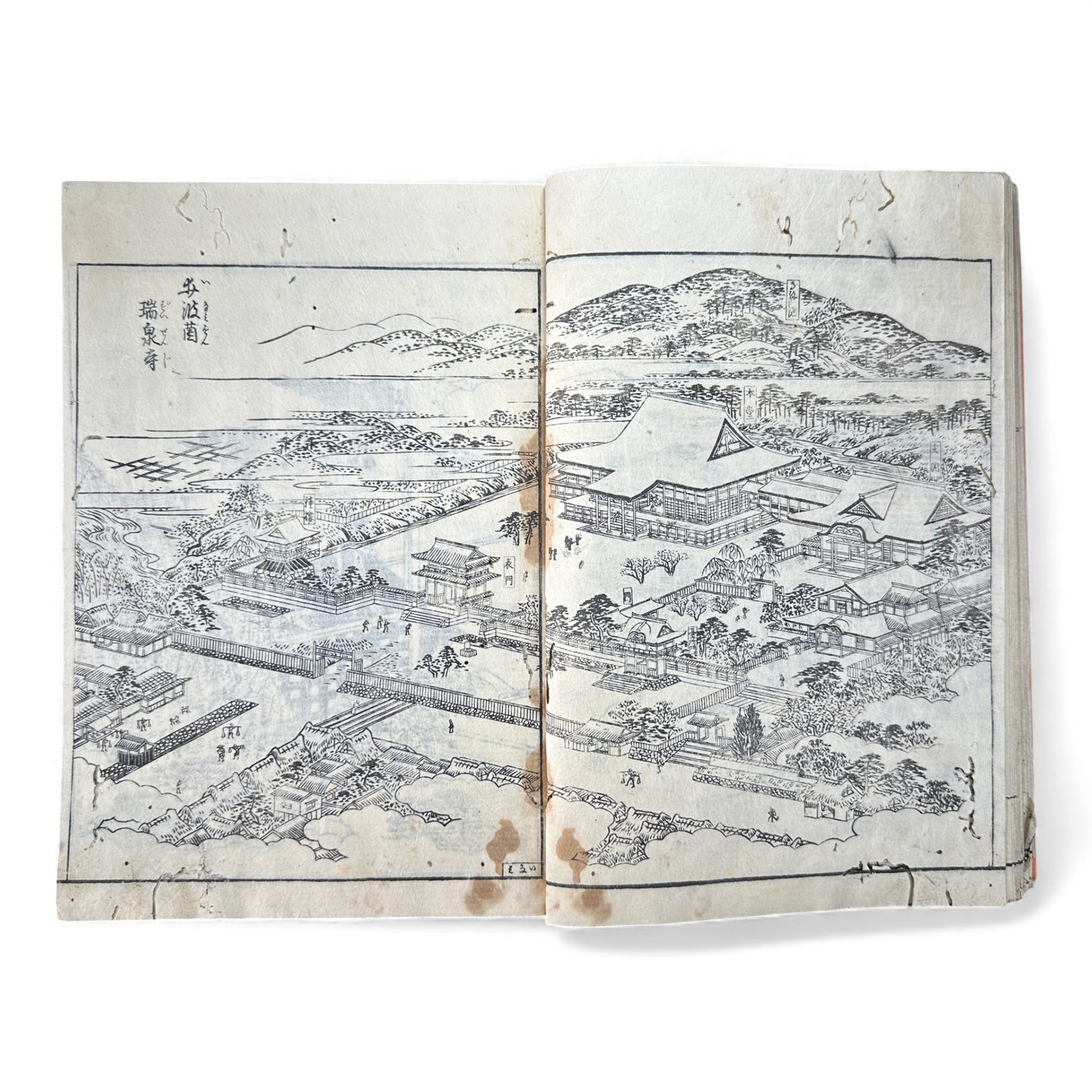 Nijūshihai Junpai Zue – Volume 3 Meiji Woodblock Book – 二十四輩順拝図会 巻三 越中越後 – Illustrated Buddhist Pilgrimage Guide (c.19th Century)- B159