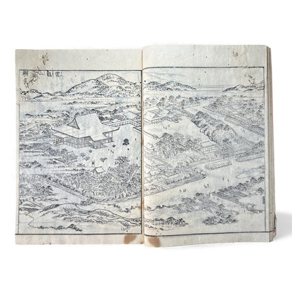 Nijūshihai Junpai Zue – Volume 3 Meiji Woodblock Book – 二十四輩順拝図会 巻三 越中越後 – Illustrated Buddhist Pilgrimage Guide (c.19th Century)- B159