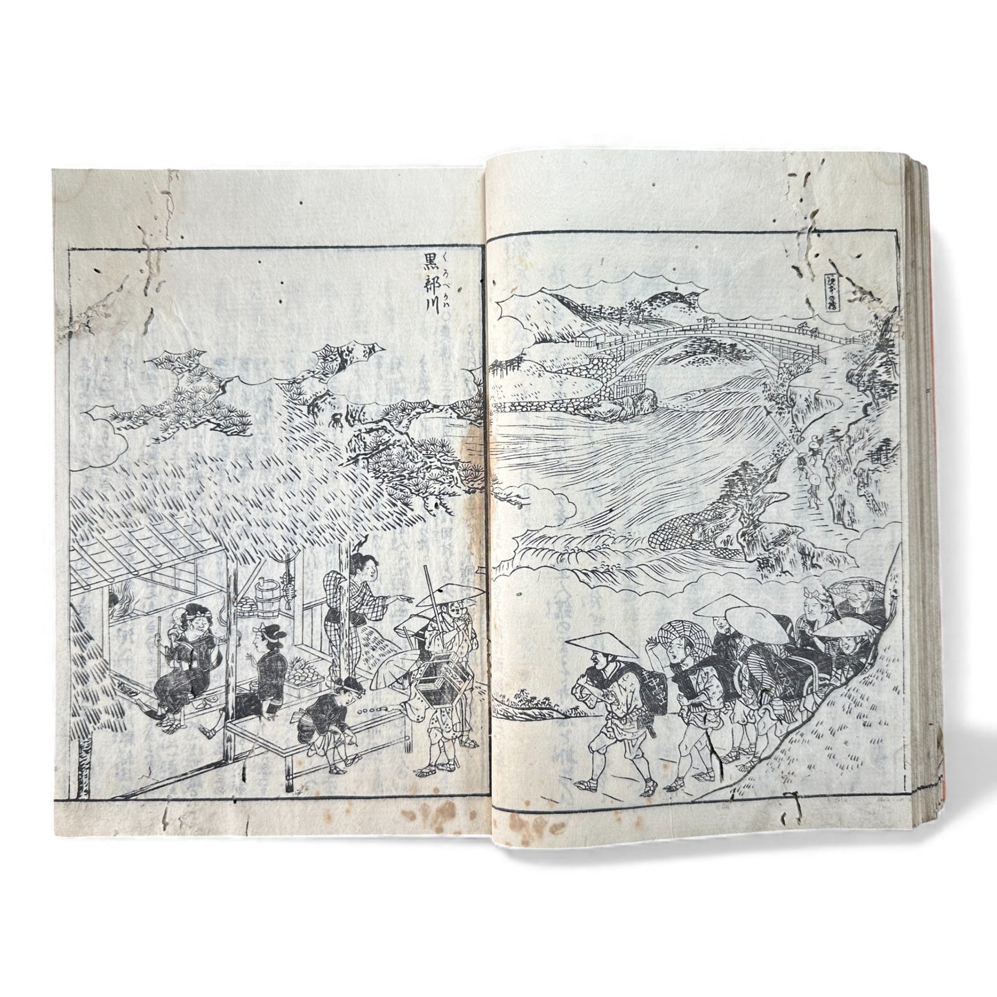 Nijūshihai Junpai Zue – Volume 3 Meiji Woodblock Book – 二十四輩順拝図会 巻三 越中越後 – Illustrated Buddhist Pilgrimage Guide (c.19th Century)- B159