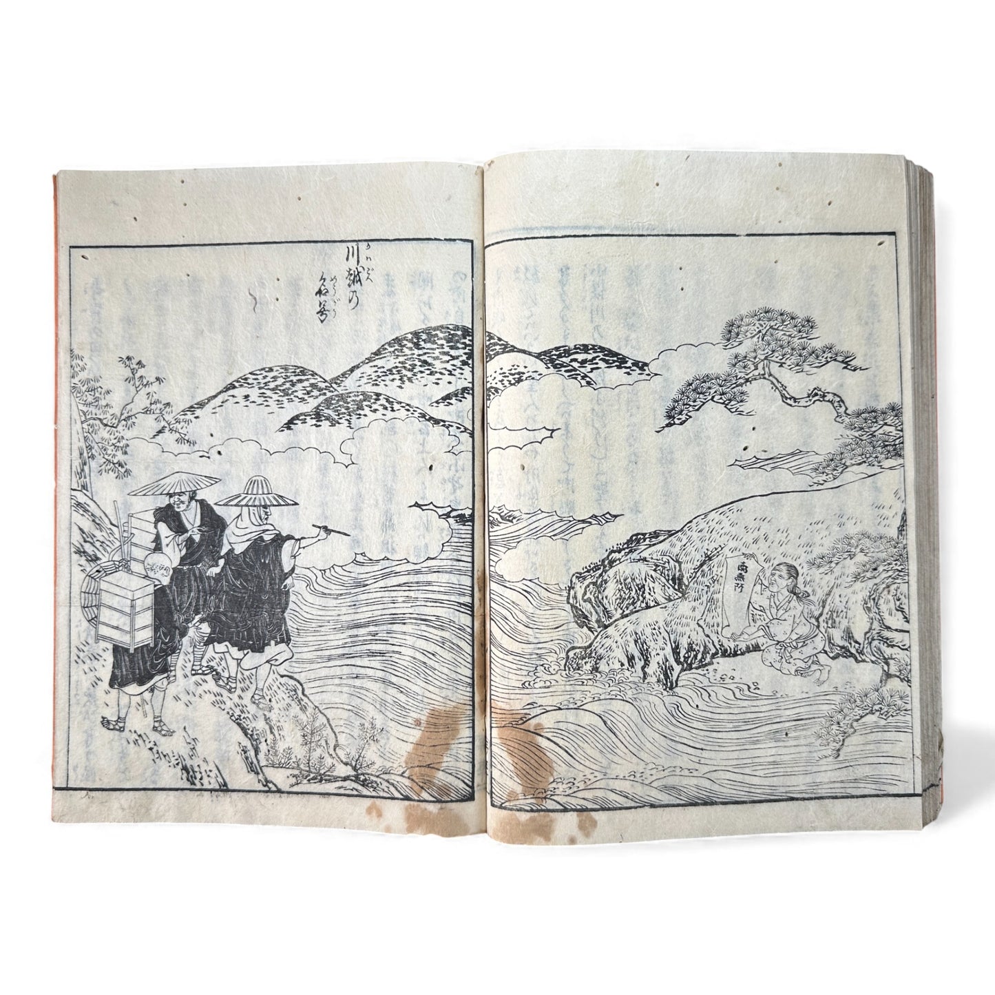Nijūshihai Junpai Zue – Volume 3 Meiji Woodblock Book – 二十四輩順拝図会 巻三 越中越後 – Illustrated Buddhist Pilgrimage Guide (c.19th Century)- B159