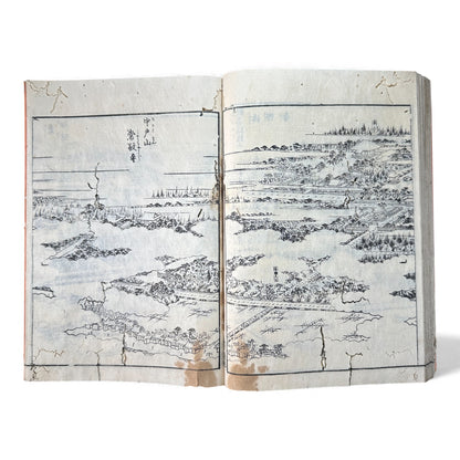 Nijūshihai Junpai Zue – Volume 3 Meiji Woodblock Book – 二十四輩順拝図会 巻三 越中越後 – Illustrated Buddhist Pilgrimage Guide (c.19th Century)- B159