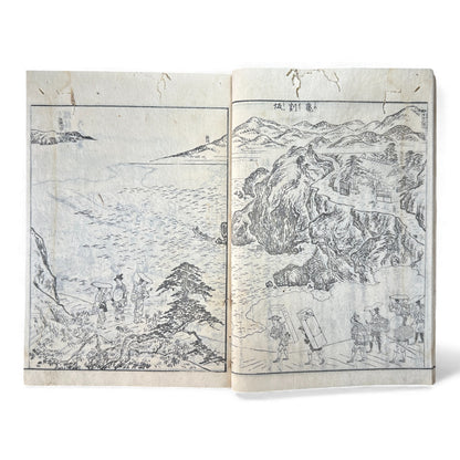 Nijūshihai Junpai Zue – Volume 4 Meiji Woodblock Book– 二十四輩順拝図会 巻四 越後 – Illustrated Buddhist Pilgrimage Guide (19th Century) - B160