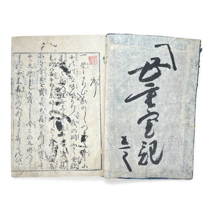 Edo Period Japanese Women’s Manual – Onna Chōhōki 女重宝記 – Volume 1 (一之巻) – Illustrated Woodblock Book -B168