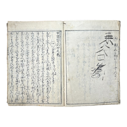Edo Period Illustrated Book – Higashiyama Mura Taishi Hanagoyomi 東山村太子花暦 – Japanese Woodblock Print Book - B169