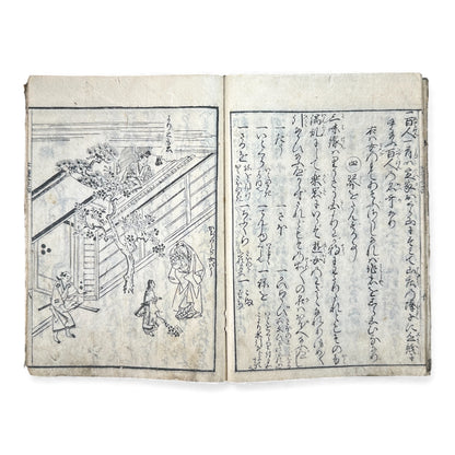 Edo Period Illustrated Book – Higashiyama Mura Taishi Hanagoyomi 東山村太子花暦 – Japanese Woodblock Print Book - B169