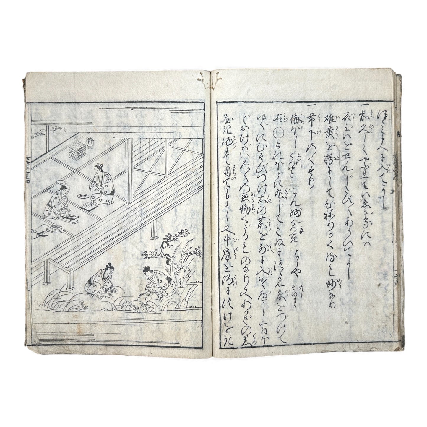 Edo Period Illustrated Book – Higashiyama Mura Taishi Hanagoyomi 東山村太子花暦 – Japanese Woodblock Print Book - B169