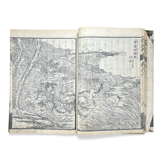 Eiri Sōmeiden – Volume 2 (First Series) | Edo Period Illustrated Japanese Woodblock Book | 絵入 双名伝 前編 巻二 - B178
