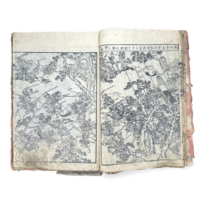Ehon Kusunoki Masashige Ki | Edo Period Samurai War Chronicle | Japanese Illustrated Book - B181