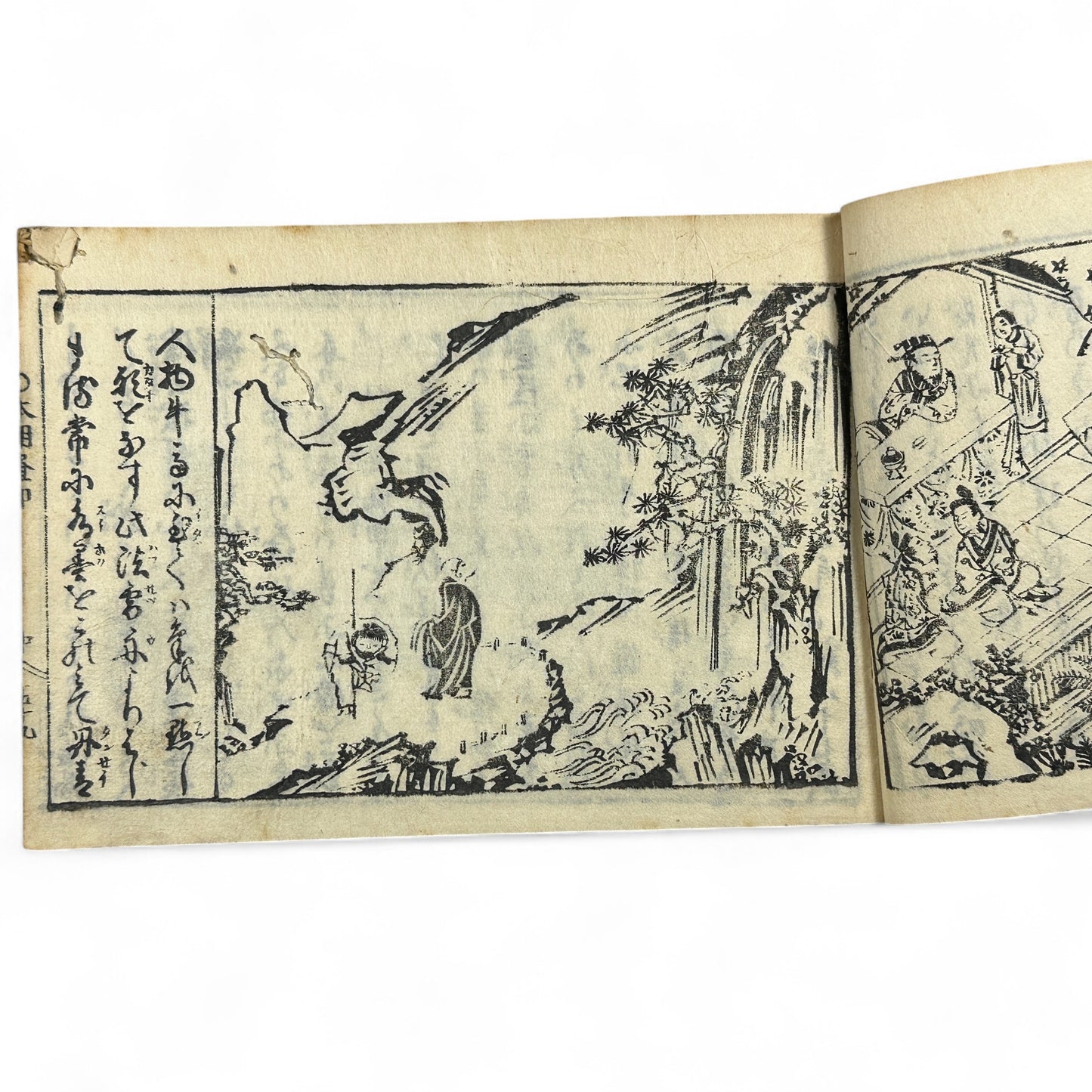 万寶全書 (Manpō Zensho) – Edo Period Japanese Woodblock Book – Illustrated Seal & Calligraphy Compendium – Rare Buddhist-Literati Manual- B21