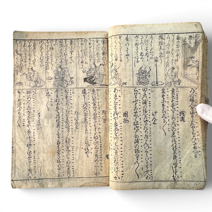 Edo Period Japanese Woodblock Book – Illustrated Moral Tales, Customs & Classical Texts – Late 18th to Early 19th Century - B189