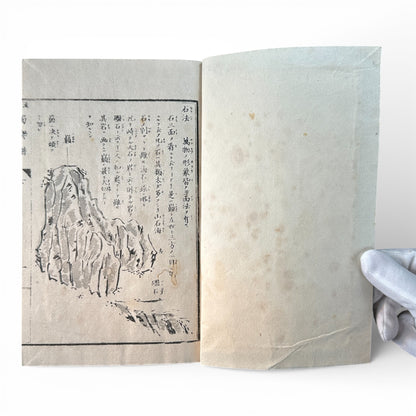Meiji Period Kanga Dokugaku Gafu 下｜漢画独学画譜 下｜Meiji Era Japanese Painting Manual (1895) - B190
