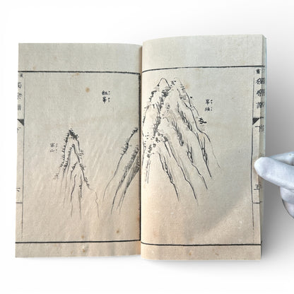 Meiji Period Kanga Dokugaku Gafu 下｜漢画独学画譜 下｜Meiji Era Japanese Painting Manual (1895) - B190