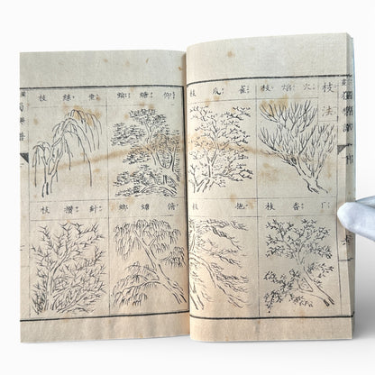 Meiji Period Kanga Dokugaku Gafu 下｜漢画独学画譜 下｜Meiji Era Japanese Painting Manual (1895) - B190