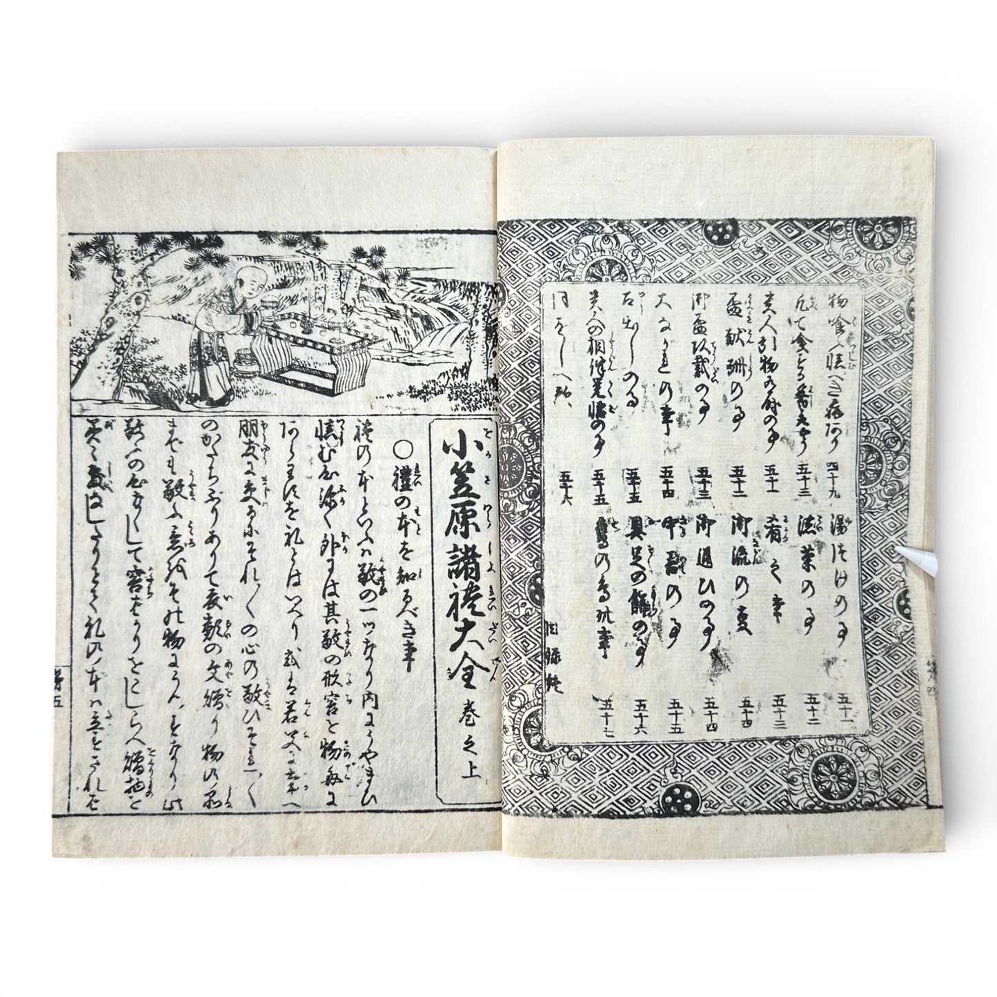 Late Edo to Early Meiji Japanese Illustrated Book – Daily Life, Customs & Narrative Scenes – Woodblock Print - B191