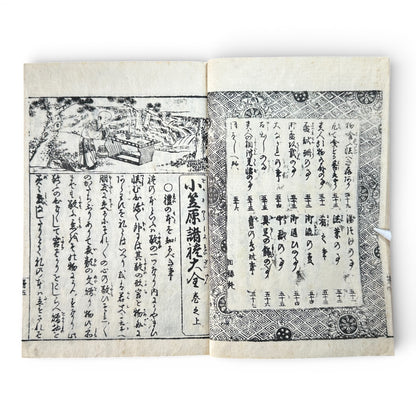 Late Edo to Early Meiji Japanese Illustrated Book – Daily Life, Customs & Narrative Scenes – Woodblock Print - B191