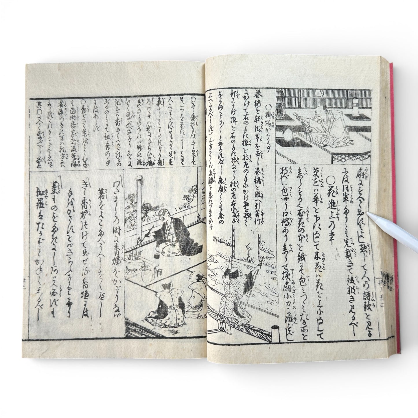 Late Edo to Early Meiji Japanese Illustrated Book – Daily Life, Customs & Narrative Scenes – Woodblock Print - B191