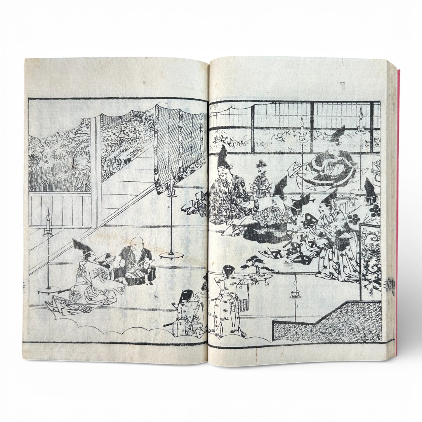 Late Edo to Early Meiji Japanese Illustrated Book – Daily Life, Customs & Narrative Scenes – Woodblock Print - B191