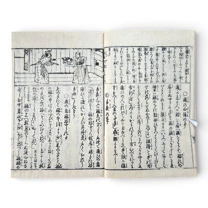 Late Edo to Early Meiji Japanese Woodblock Book – Illustrated Daily Life, Moral Tales & Practical Diagrams - B192