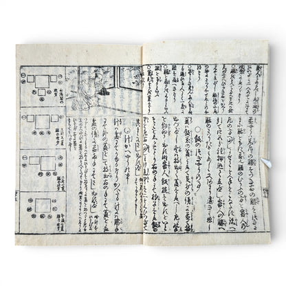 Late Edo to Early Meiji Japanese Woodblock Book – Illustrated Daily Life, Moral Tales & Practical Diagrams - B192