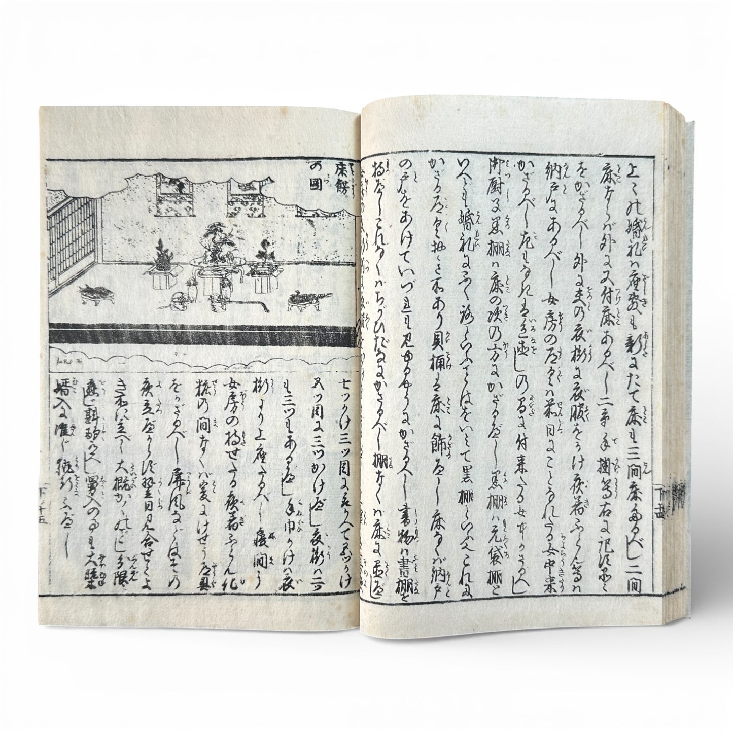 Late Edo to Early Meiji Japanese Woodblock Book – Illustrated Daily Life, Moral Tales & Practical Diagrams - B192