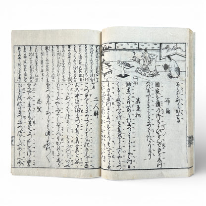 Edo–Meiji Period, Small Stories of the Floating World (Ukiyo-zōshi) – Antique Japanese Woodblock Book - B193