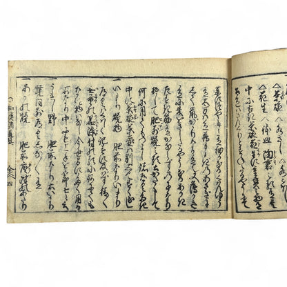 万寶全書 (Manpō Zensho) – Edo Period Japanese Woodblock Book – Illustrated Ceramics & Scholar Objects Reference – Rare Antique-B22
