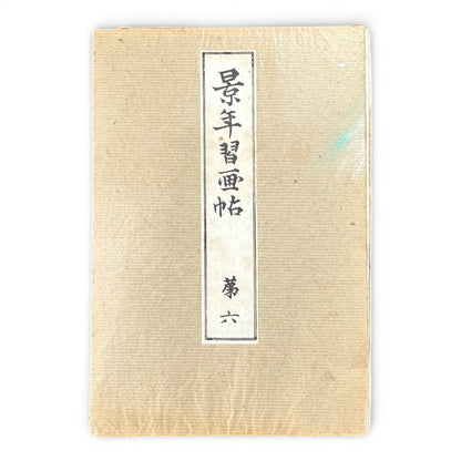 Keinen Shūgachō Vol. 6 — Meiji 39 (1906) Official Japanese Painting Manual by Imao Keinen - B194
