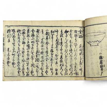 万寶全書 (Manpō Zensho) – Edo Period Japanese Woodblock Book – Illustrated Ceramics & Scholar Objects Reference – Rare Antique-B22